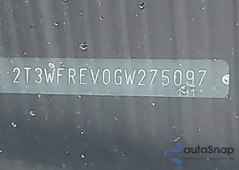 2016 Toyota Rav4 Xle from USA, damaged, VIN 2T3WFREV0GW275097
